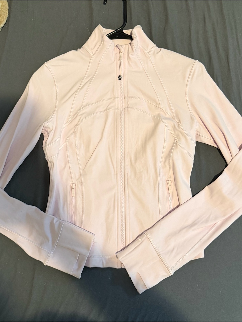 lululemon athletica Pale Pink Zip-Up crop define jacket